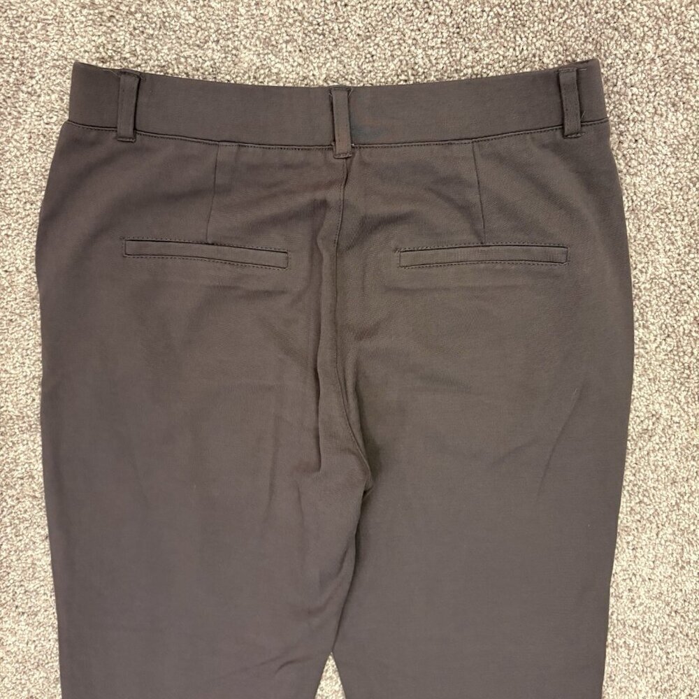 Marycrafts Women's Pull On Chino Pants Size 4 Gray Cropped Mid Rise Stretch NWOT - Picture 7 of 14